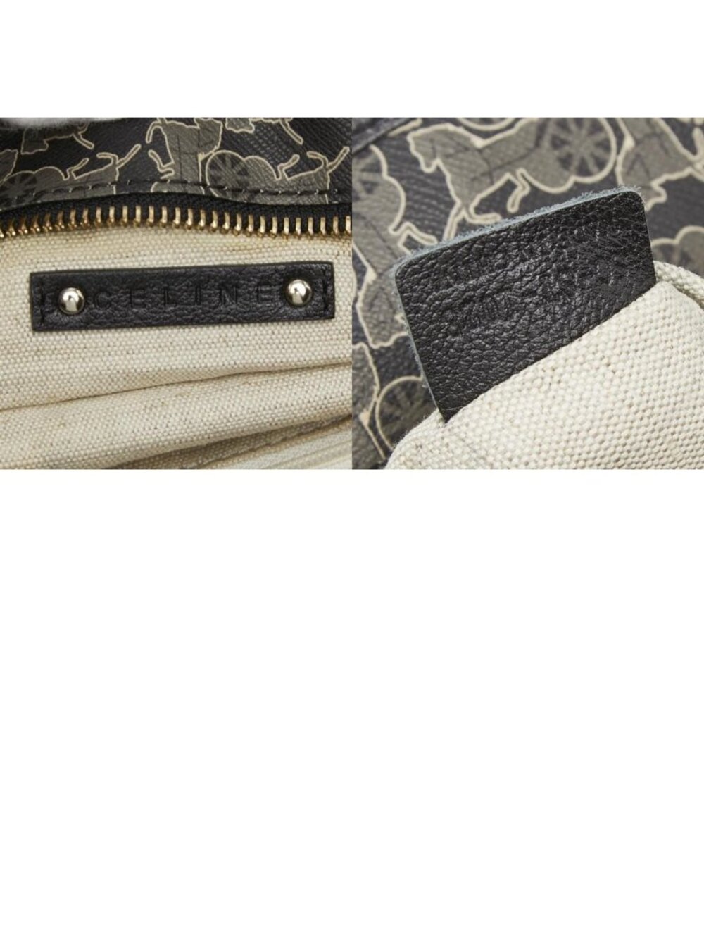 Celine Bittersweet Handbag Black Gray Leather - Picture 10 of 10